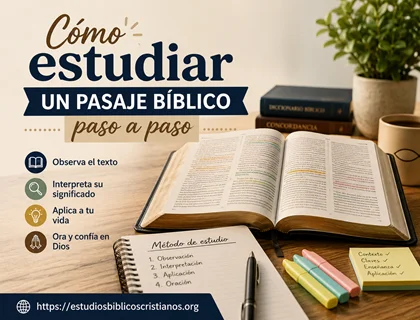 Cómo estudiar un pasaje bíblico paso a paso