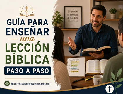 Guía para enseñar una lección bíblica paso a paso