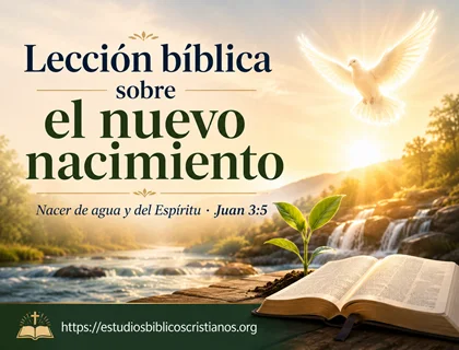 Lección bíblica sobre el nuevo nacimiento: agua, Espíritu y vida nueva