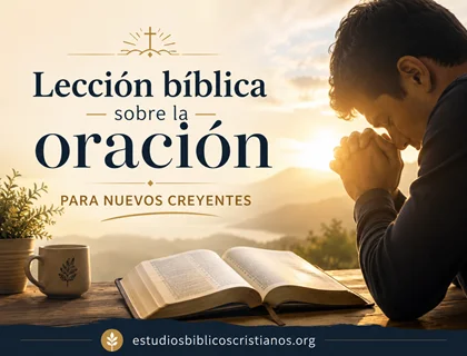 Lección bíblica sobre la oración para nuevos creyentes