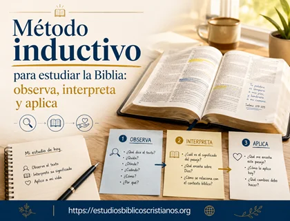 Método inductivo para estudiar la Biblia: observa, interpreta y aplica