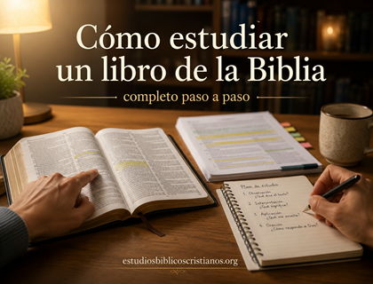 Cómo estudiar un libro de la Biblia completo paso a paso