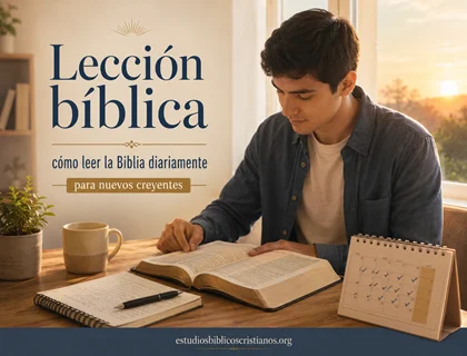 Lección bíblica sobre cómo leer la Biblia diariamente para nuevos creyentes