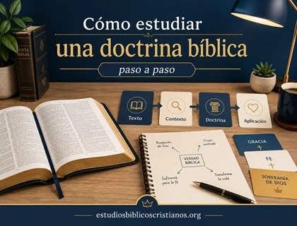 Cómo estudiar una doctrina bíblica paso a paso