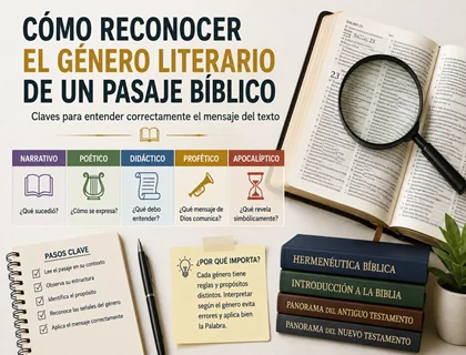 Cómo reconocer el género literario de un pasaje bíblico