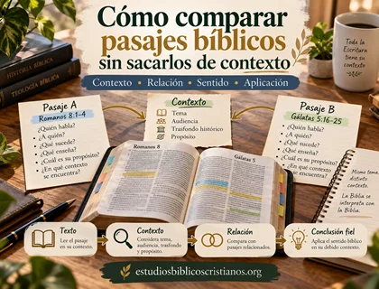 Cómo comparar pasajes bíblicos sin sacarlos de contexto