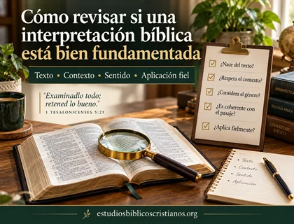 Cómo revisar si una interpretación bíblica está bien fundamentada