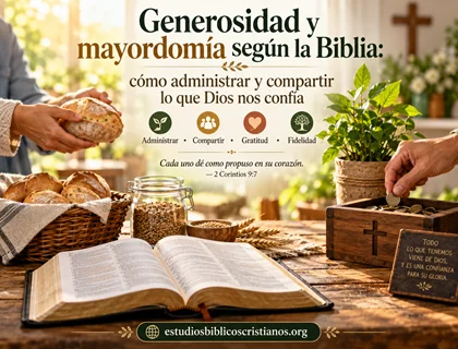 Generosidad y mayordomía según la Biblia: cómo administrar y compartir lo que Dios nos confía