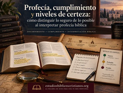 Profecía, cumplimiento y niveles de certeza: cómo distinguir lo seguro de lo posible al interpretar profecía bíblica